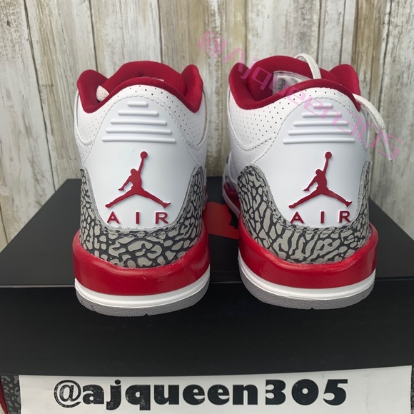 Air Jordan 3 Retro GS Cardinal Red - Picture 5 of 6